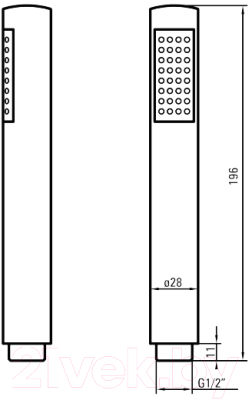 Душевой гарнитур Deante 001W