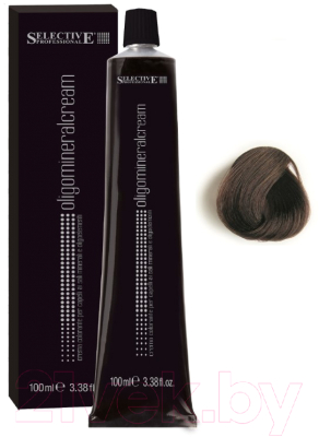 Крем-краска для волос Selective Professional Oligomineral Cream 4.00 / 86004 (100мл, каштановый)