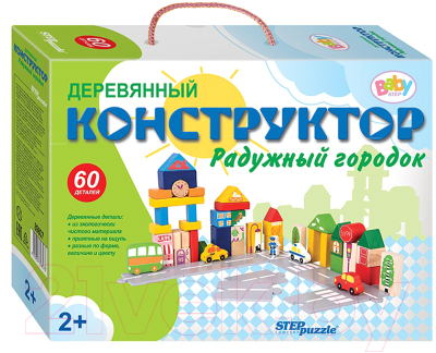 Изображение товара Конструктор Step Puzzle Радужный городок / 89807