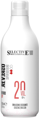 Эмульсия для окисления краски Selective Professional Reverso Oxy 6% 20vol / 89992 (1л)
