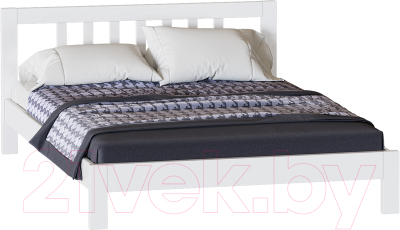 Двуспальная кровать Мебельград Слип 180x200 (белый фактурный)