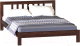 Двуспальная кровать Мебельград Слип 180x200 (орех темный) - 