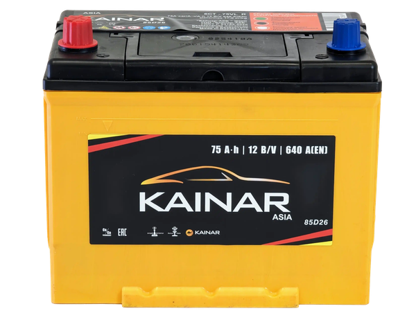 Автомобильный аккумулятор Kainar Asia 75 JL+ / 070 20 38 02 0031 10 11 0 R (75 А/ч)
