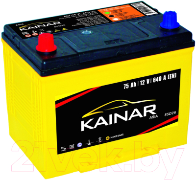 Автомобильный аккумулятор Kainar Asia 75 JL+ / 070 20 38 02 0031 10 11 0 R (75 А/ч)