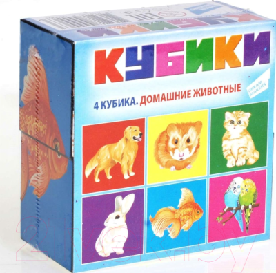 Развивающая игрушка Dream Makers Кубики. Домашние животные / KB1609