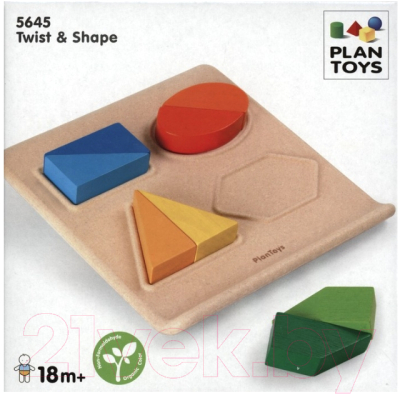 Развивающая игрушка Plan Toys Геометрия формы / 5645
