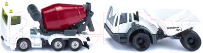 Изображение товара Набор игрушечной техники Siku Строительная техника - самосвал, бетономешалка / 1692