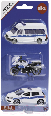 Набор игрушечных автомобилей Siku Полиция / 1824RUS