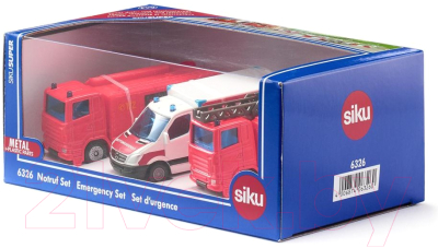 Набор игрушечных автомобилей Siku Экстренная помощь / 6326