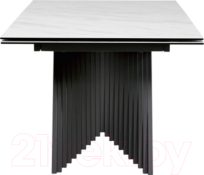Обеденный стол M-City Ivar 180 Marbles KL-99 / ROCAVA9649GNKL99 (белый мрамор/керамика)