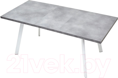 Обеденный стол M-City Brick M 120 / DEDBRICKMBETPORWHT120 (бетон портленд/белый)