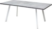Обеденный стол M-City Brick M 140 / DEDBRICKMBETPORWHT140 (бетон портленд/белый) - 