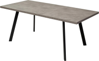 Обеденный стол M-City Brick M 140 / DEDBRICKMONBLK140 (оникс/черный) - 
