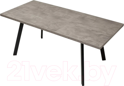Обеденный стол M-City Brick M 140 / DEDBRICKMONBLK140 (оникс/черный)