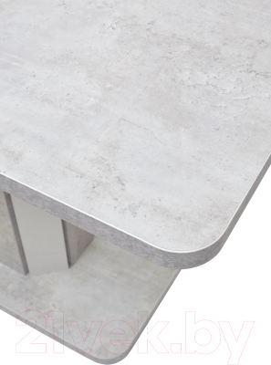 Обеденный стол M-City Stork 120 / DEDSTORKBBET120 (бетон белый/белый)