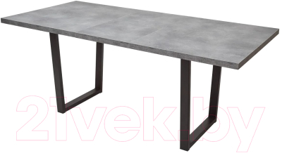 Обеденный стол M-City Лофт 138 / DEDLOFTBETPORBLK (бетон портленд/черный)