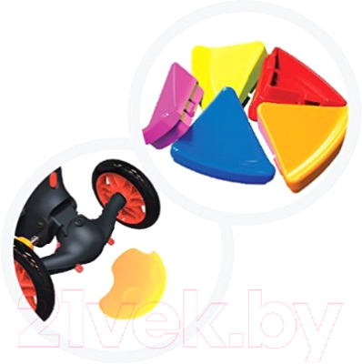 Изображение товара Самокат детский Yvolution Y Glider Deluxe / 100885 (черный/красный)