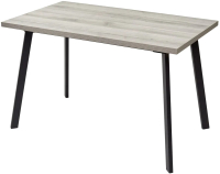 Обеденный стол M-City Фин 120 / 464M03911 (дуб шерман серый/черный) - 