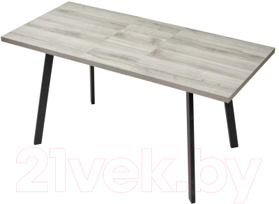 Обеденный стол M-City Фин 120 / 464M03911 (дуб шерман серый/черный)