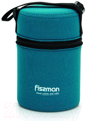 Термос для еды Fissman 9857 (синий чехол)