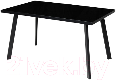 Обеденный стол M-City Фин 120 / 464M04114 (черный/черный)