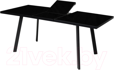 Обеденный стол M-City Фин 120 / 464M04114 (черный/черный)