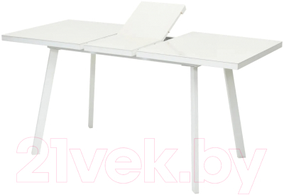 Обеденный стол M-City Фин 140 / 464M04117 (латте/белый)