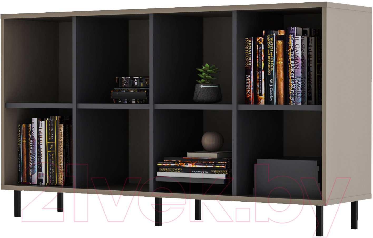 Тумба Crafto Санса 05 150x40x75 (графит/латте)
