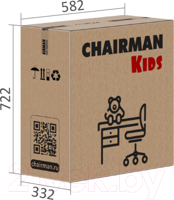 Кресло детское Chairman Kids 109 (game черный)