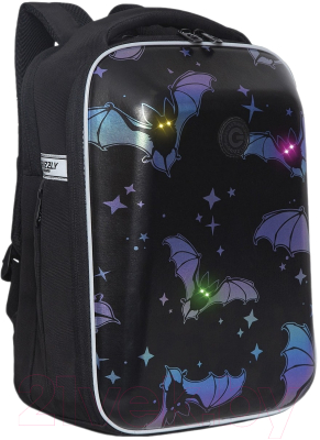 Школьный рюкзак Grizzly Rap-290-1 (черный)