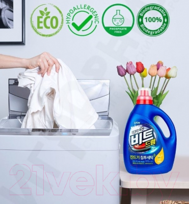 Изображение товара Гель для стирки Lion Beat Drum (3.1л)