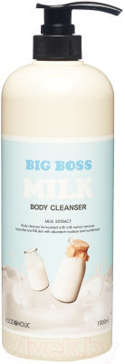 Гель для душа FoodaHolic Big Boss Milk Body Cleanser На основе молочного протеина (1л)