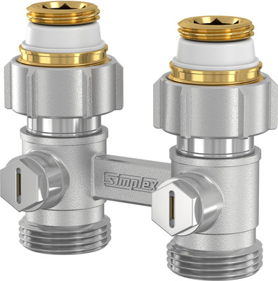 

Узел подключения для радиатора, D1/50 прямой 1/2"HPx3/4"HP / 10010