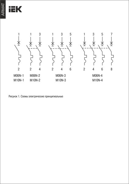 Выключатель автоматический IEK AR-M10N-1-C025