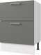 Миниатюра изображения товара Шкаф-стол кухонный Горизонт Мебель Оптима 50 2 ящика (холст вулкан)