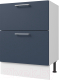 Миниатюра изображения товара Шкаф-стол кухонный Горизонт Мебель Оптима 60 2 ящика (холст сапфир)