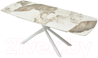 Обеденный стол M-City Rivoli 140 Gloss / 614M04392 (Luxury Pandora Sintered Stone/White)