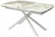 Обеденный стол M-City Rivoli 140 Gloss / 614M04392 (Luxury Pandora Sintered Stone/White) - 