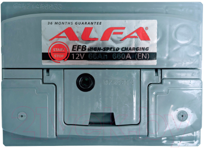 Автомобильный аккумулятор ALFA battery EFB 66 R (66 А/ч)