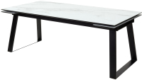 Обеденный стол M-City Франк 200 / 480M04544 (белый мрамор/черный) - 