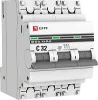 

Выключатель автоматический EKF, PROxima ВА 47-63 3P 32А (C) 6kA / mcb4763-6-3-32C-pro