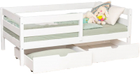 

Односпальная кровать детская EcoWood, Марта 90х200 с ящиком / ECO.001.00008.90-200.W