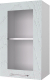 Миниатюра изображения товара Шкаф навесной для кухни Горизонт Мебель Оптима 40 с витриной (арктик)