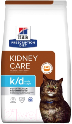 Сухой корм для кошек Hill's Prescription Diet k/d Early Stage для почек (3кг)