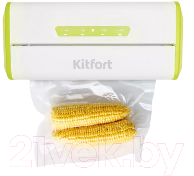 Вакуумный упаковщик Kitfort KT-1514-2 (белый/салатовый)