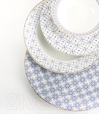 Набор столовой посуды Arya Elegant Aqua / 8680943214454 (белый)