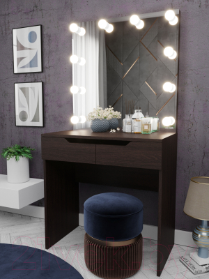 Туалетный столик с зеркалом Мир Мебели С подсветкой 16 ZW