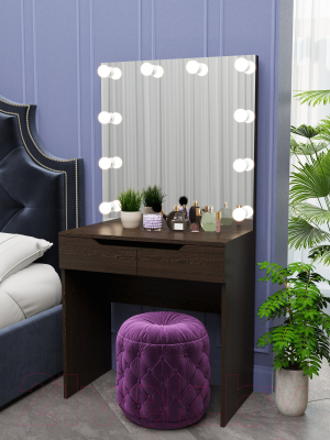 Туалетный столик с зеркалом Мир Мебели С подсветкой 16 ZW