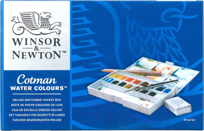 Winsor & Newton Cotman / 390060 (16цв) Акварельные краски купить в ...