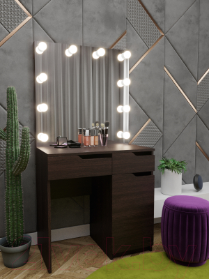 Туалетный столик с зеркалом Мир Мебели С подсветкой 23 ZW